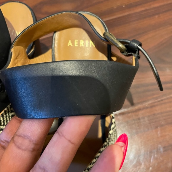 Aerin Printed Boho Carlita Block Heel Sandal Size 10M - Picture 4 of 7